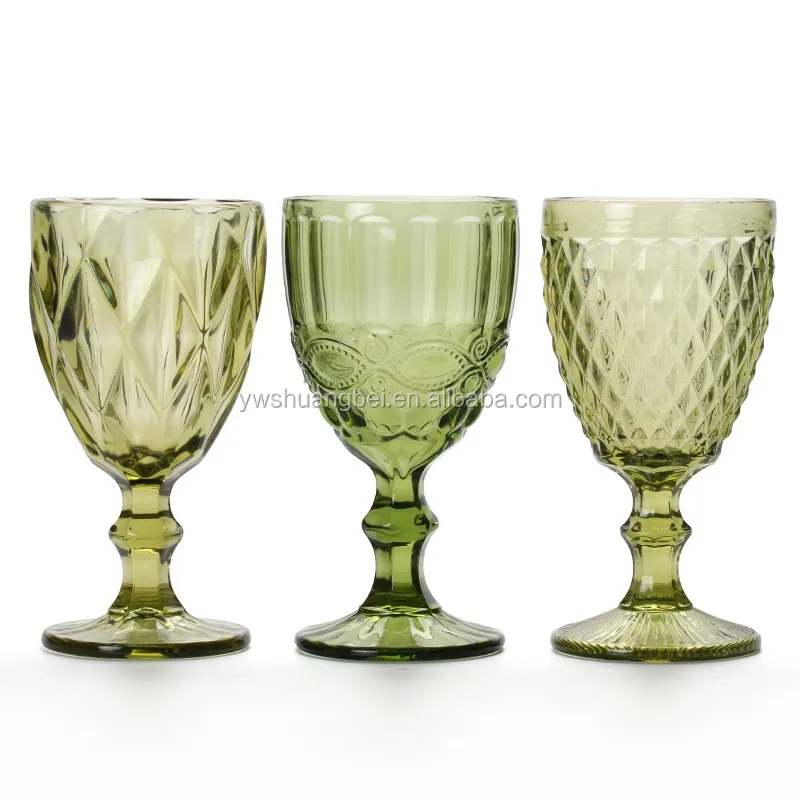

Classical Sculpture Flower Heat-resistant Glass Cup With Gift Box, Blue,red,custom
