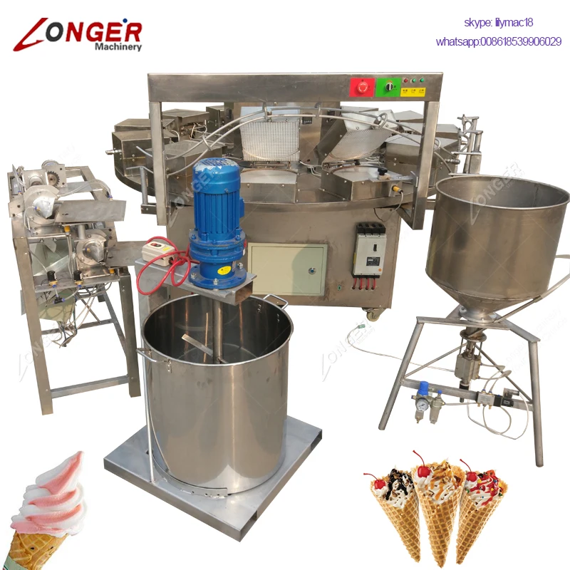 Manufacturers Sale Fully Automatic Rolled Sugar Ice Cream Cone Making