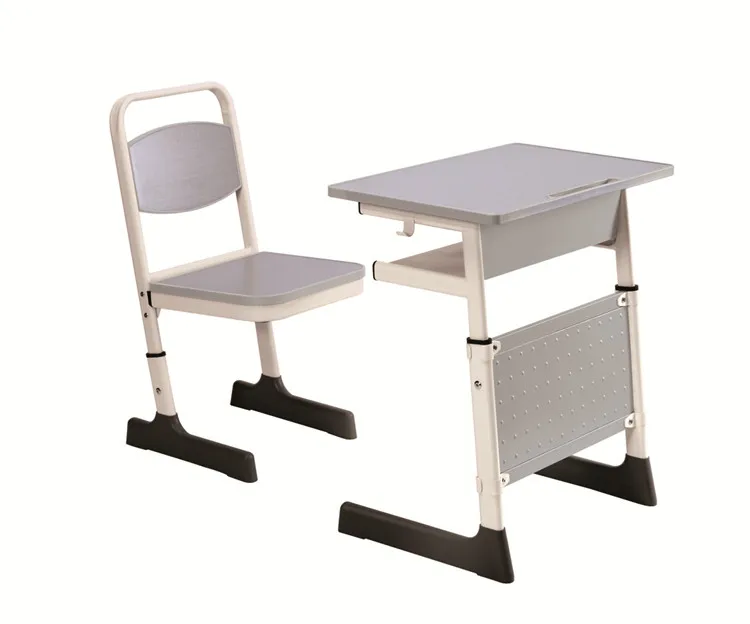 China Height Adjustable Attached School Desk And Chair Buy Height