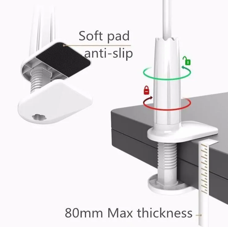 D9element Bedside Bed Tablet Bracket Phone Clip Holder Lazy Floor