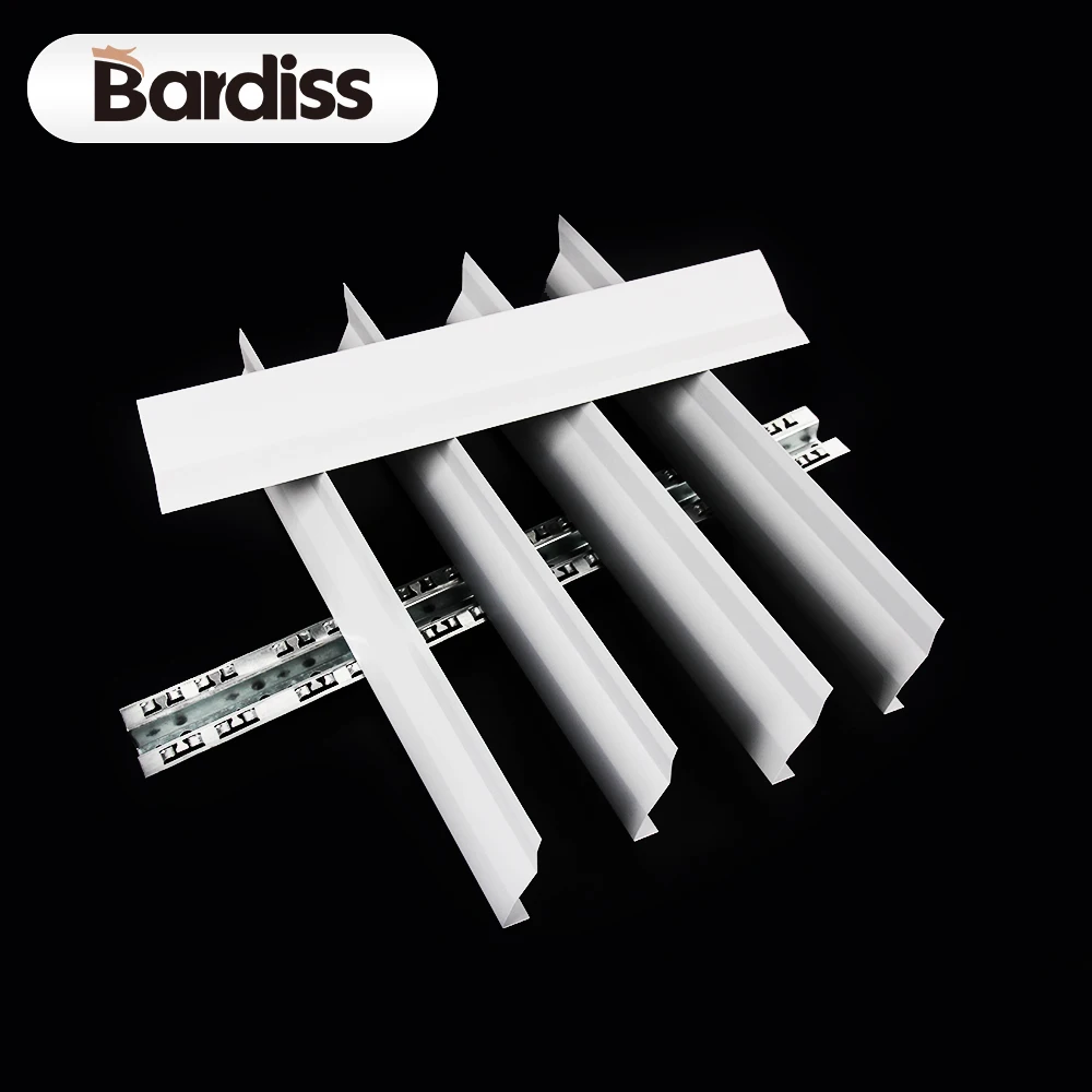 Decorative Metal Louver Screen Dropped Ceilings Light Weight