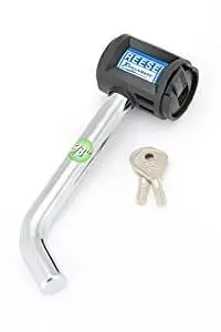 Reese Towpower 7057830 EZ Access II Chrome Class III-V Bent Receiver Lock (5/8) by Reese Towpower