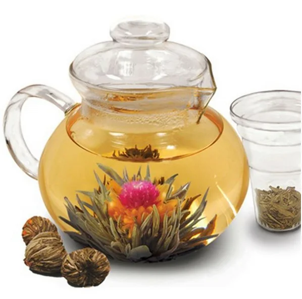 Fujian Art Blooming Flower Tea Ball Beautiful Blooming Tea Buy White
