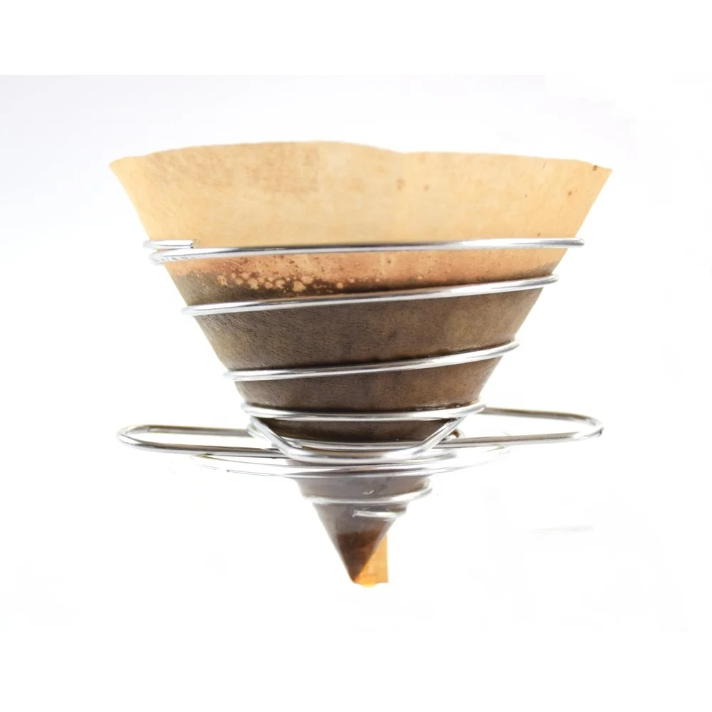 

Reusable Coffee Filter Tea Strainer Dripper EV02 Ecocoffee Foldable Stainless Steel for Home Kitchen Coffee & Tea Tools Metal, Silver