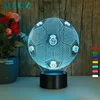 SC3D - 018 Real Madrid Football 3D Illusion LED Soccer USB Lamp Night Light 7 Color Changing Custom Soccer Fans Gifts