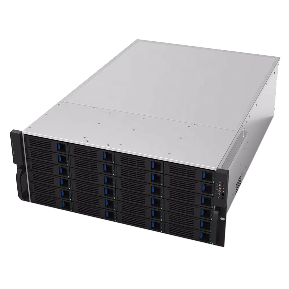 

4U Rackmount Server case with 24 Hot-Swappable SATA/SAS Drive Bay, MiniSAS /SATA connector