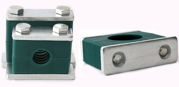 Factory Price Heavy-duty Plastic Pipe Clamp Hydraulic Green Pipe Clamp