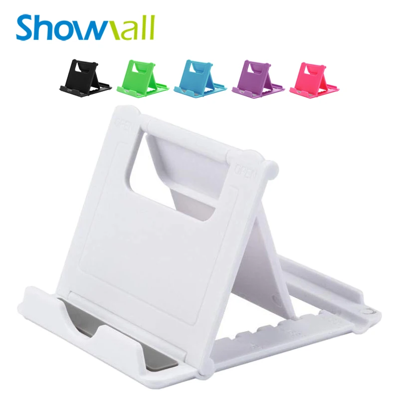 

Candy color portable mini mobile phone holder stand desk white small plastic holder mobile stands plastic, Black white green blue pink;etc