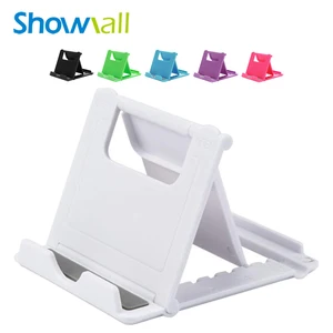 Candy color portable mini mobile phone holder stand desk white small plastic holder mobile stands plastic