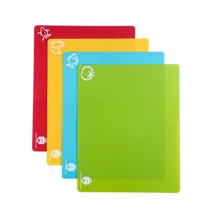 Image of 2019 anti-slip plastic chopping board, flexible plastic cutting mat, cutting board