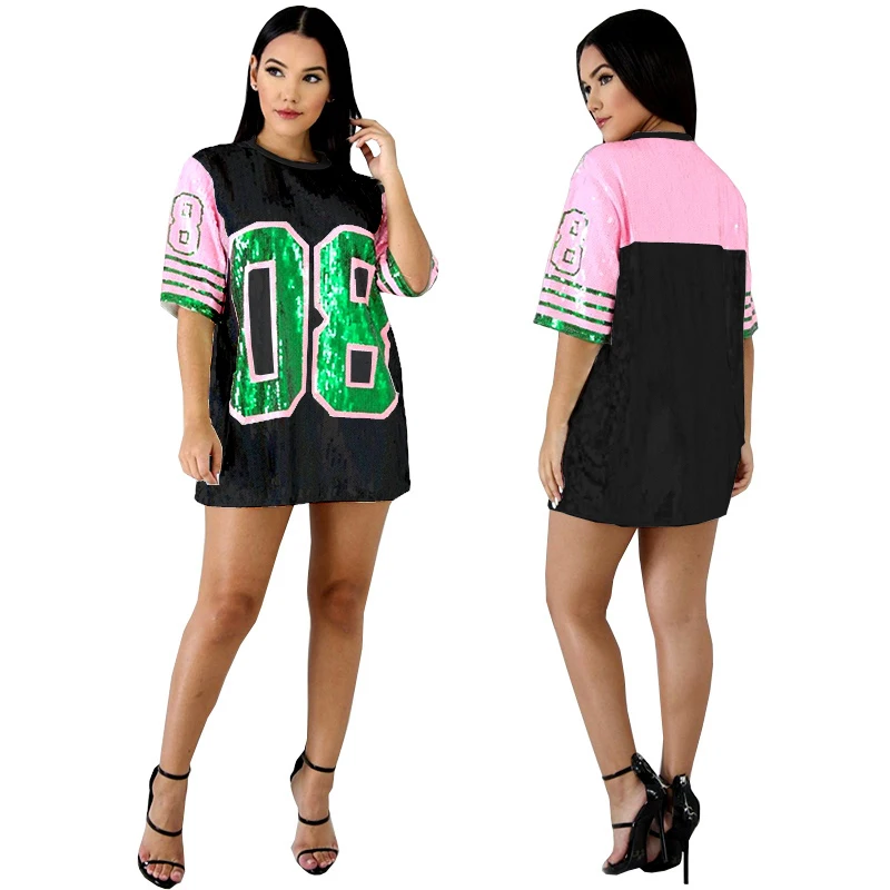 

Fashion Women Shirt custom performance ladies Summer sequin hip hop t-shirts