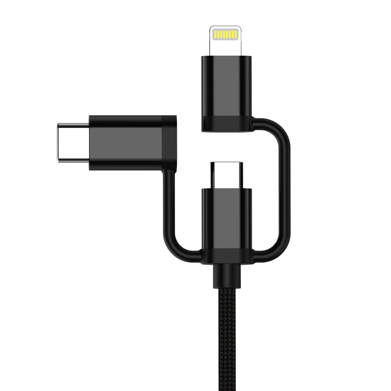 
3 in 1 cable fast charging 5V 2.4A micro type-c OEM ODM available for iPhone 