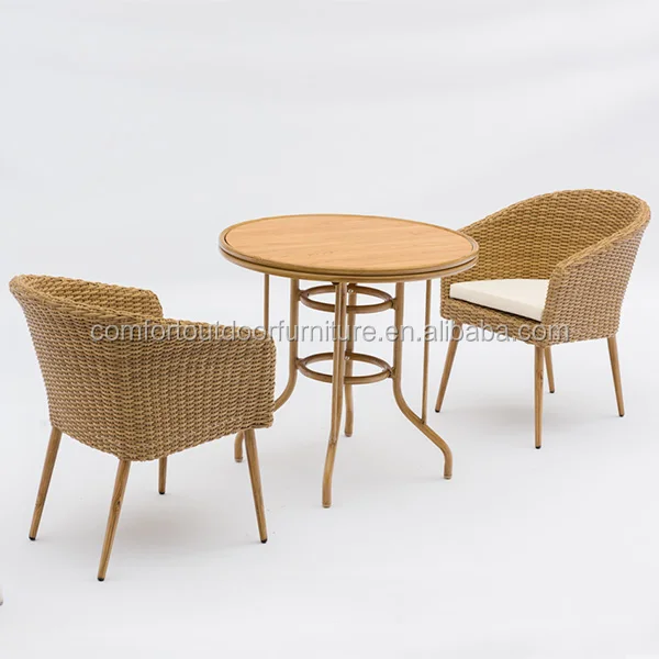 
Outdoor Indoor Use Poly Rattan Furniture Dining Set Four Seats Dining Furniture 