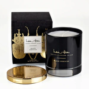 Image of High Quality scented soy glass jar candle with metal lid wholesale