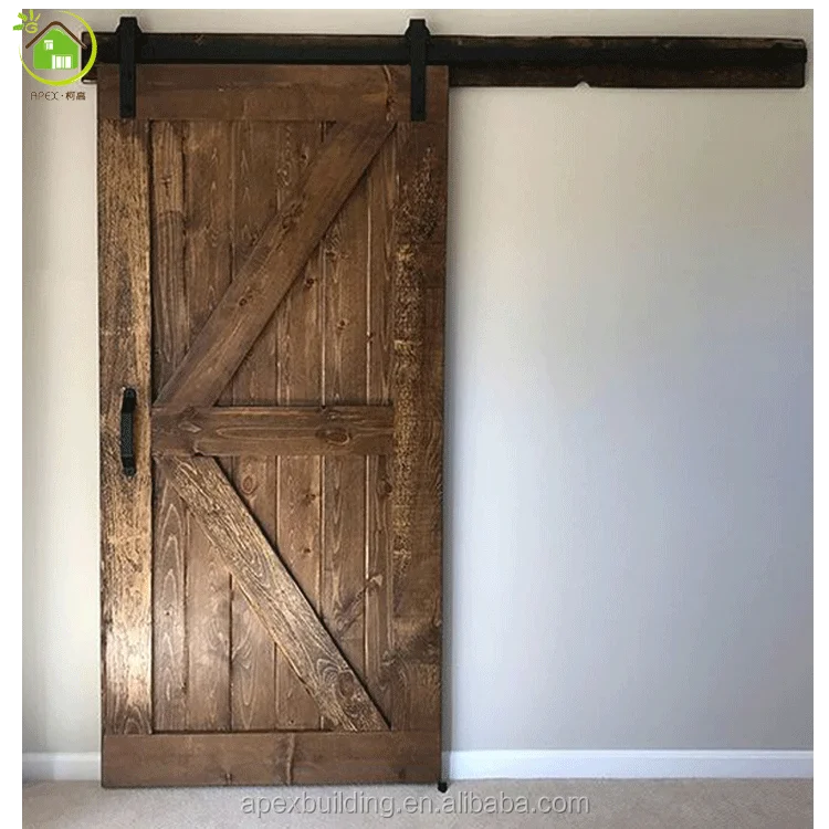 Современный интерьер дерево Раздвижные двери для сарая комплектов