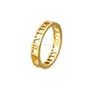 Men's Roman Numerals Cut Out Silver Rings For Men Jewelry
