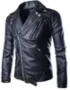 YSMARKET M-5XL Men Plus Size Spring Autumn Winter Motorcycle Black Faux Leather Jackets Classic Turn Down Collar Slim Male Coats