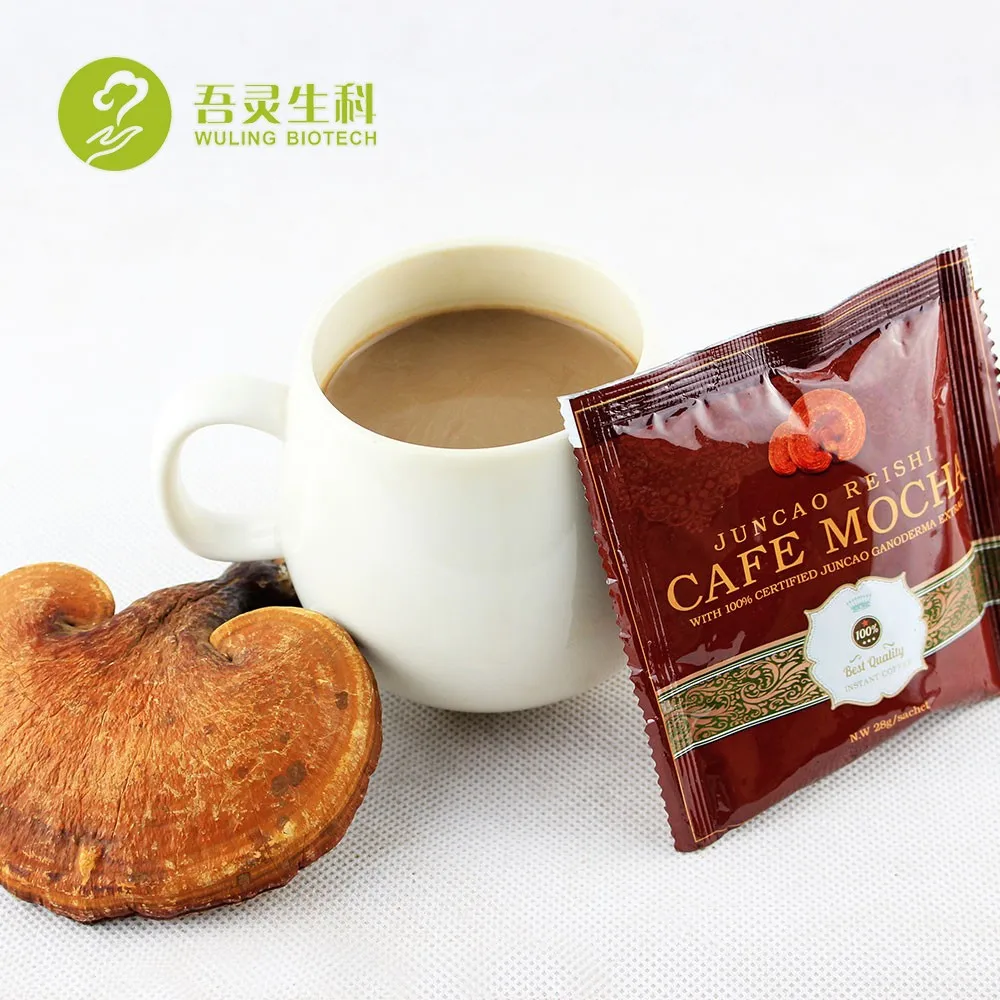 

Organic Ganoderma Lingzhi Reishi Mushroom Coffee Mocha Coffee Instant Coffee Arabica Powder ; Reishi Extract Juncao Reish Coffee