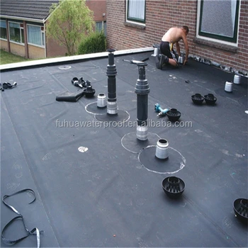 White Epdm Rubber Roofing Membrane 60 Mil 10x100 Ft