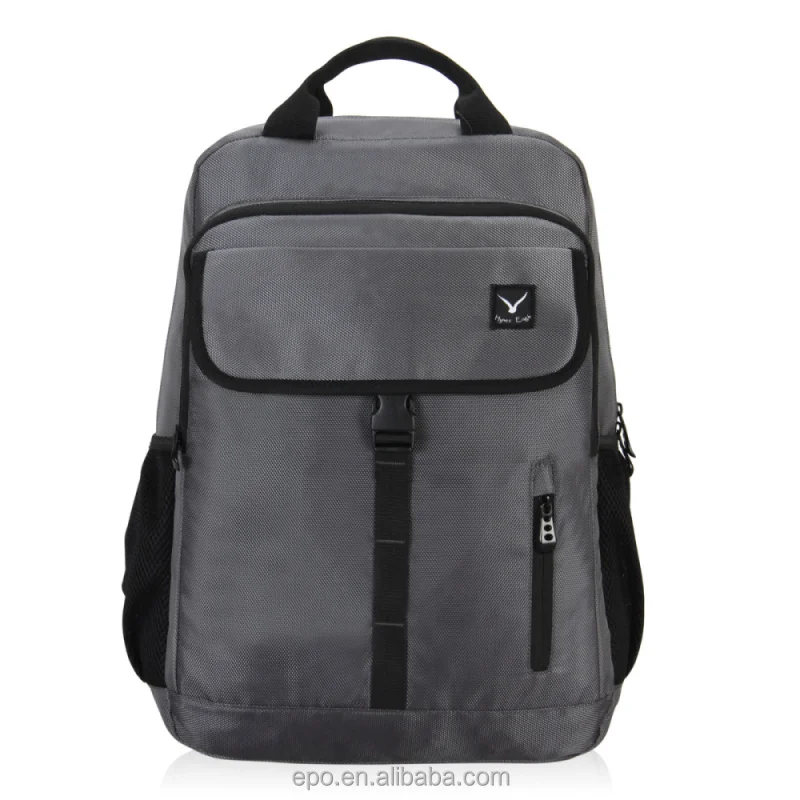 Korea Style Gray Color Backpack 1680d/pu Material Backpack School Bag