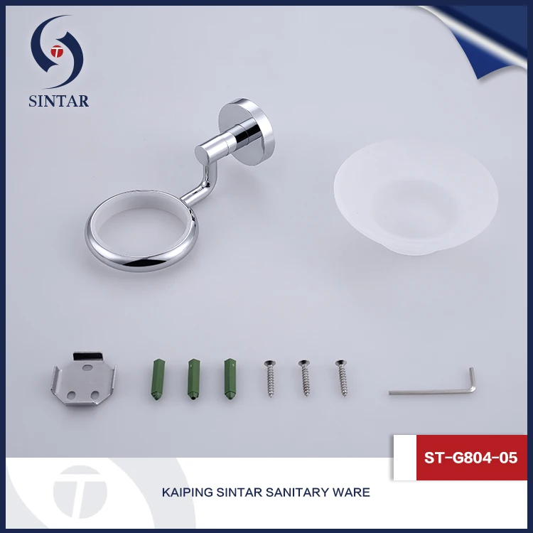 
Modern hot sale polished plated brass frosted glass soap dish <img data-src=