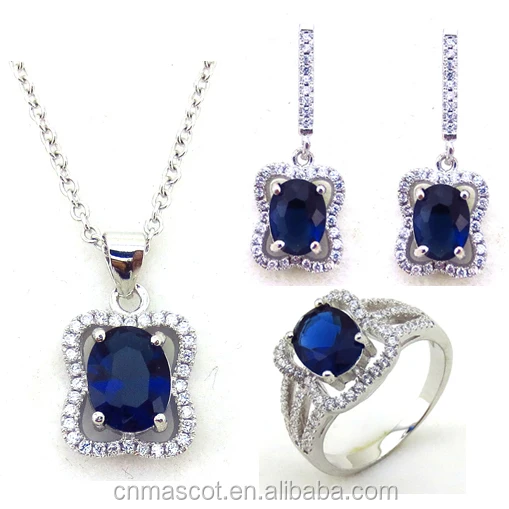 

925 sterling silver cubic zirconia micro pave jewelry set