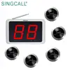 SINGCALL hot sale products in 2017 restaurant waiter call devices table call paging system