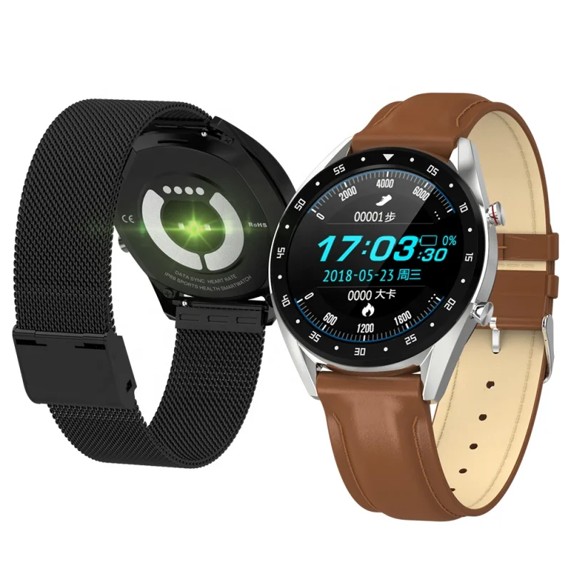 

Microwear L7 Smart Watch IP68 Waterproof MTK2502 ECG Smart Watch with Heart Rate Blood Pressure Oxygen Fitness Tracker Watch, N/a