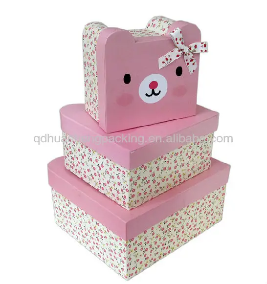Cute Cat Top And Bottom Gift Packing Box