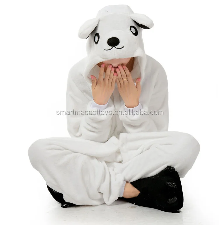 Polar Bear Adult Onesie Pajamas Winter Comfort Wear