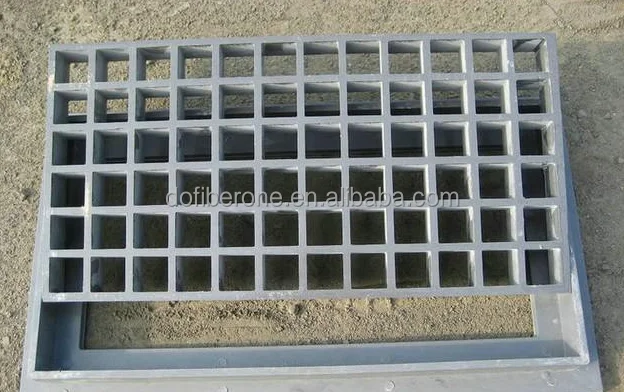 Rejilla de fibra de vidrio FRP Molde 25 de espesor cubierta de rejilla