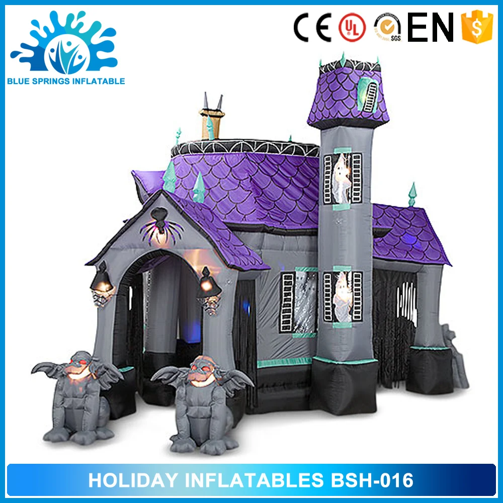 Blue Springs Halloween Cute Inflatable Spider Model for Halloween Decoration.jpg