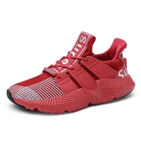 

2019 Trend Products Height Increasing Breathable Knitted Lightweight MD Sole Men Running Sports Shoes