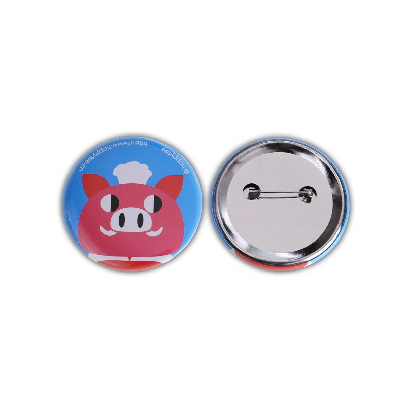 OEM promotional metal badge custom logo metal badge pin button