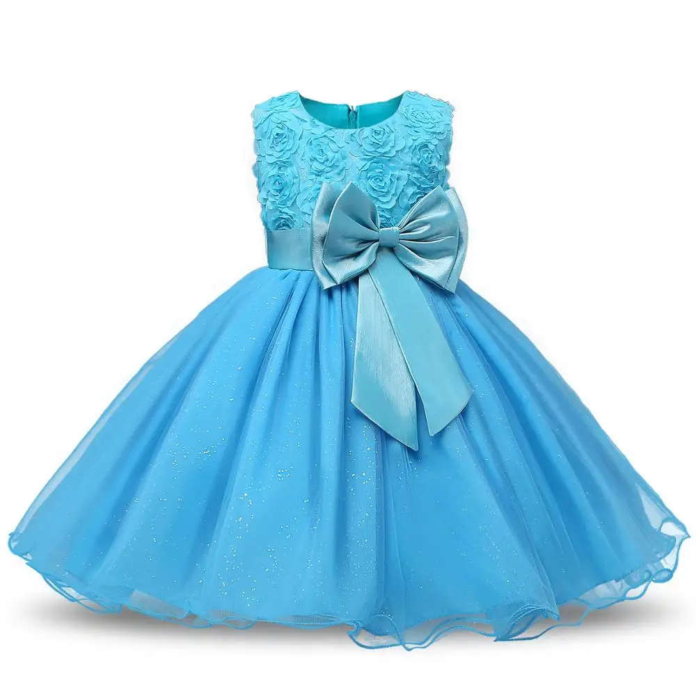 

Girl Sleeveless Lace 3D Flower Tutu Holiday Pretty Princess Dresses Party Ready Made Kids Dress YY10409, Can follow customers' requirements