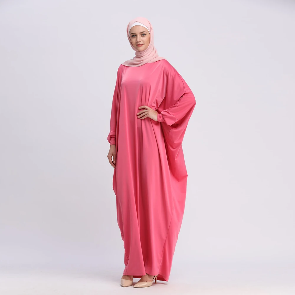 

2019 Newest Islamic Collection Women Plus Size Thick Jersey Dubai Kaftan Muslim Dress, According to the picture