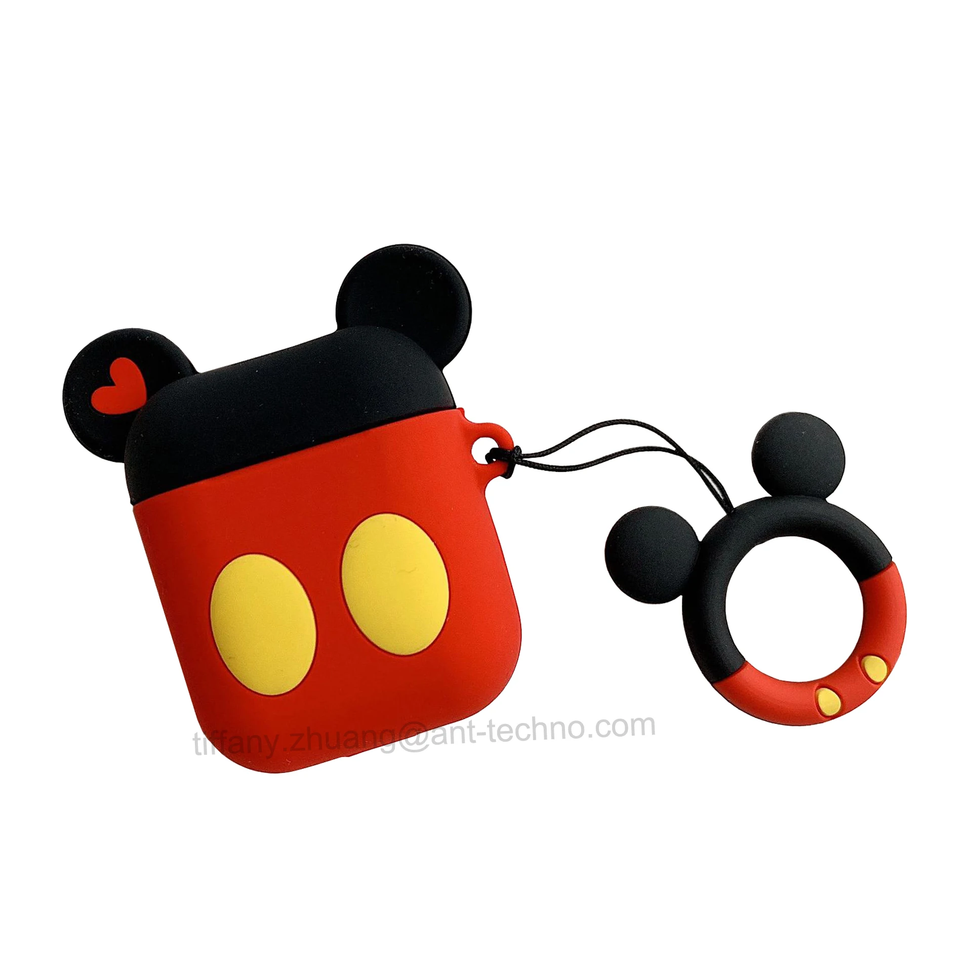

Universal Silicone Case For AirPods 2 Airpods 1 With Hook, Multiple color