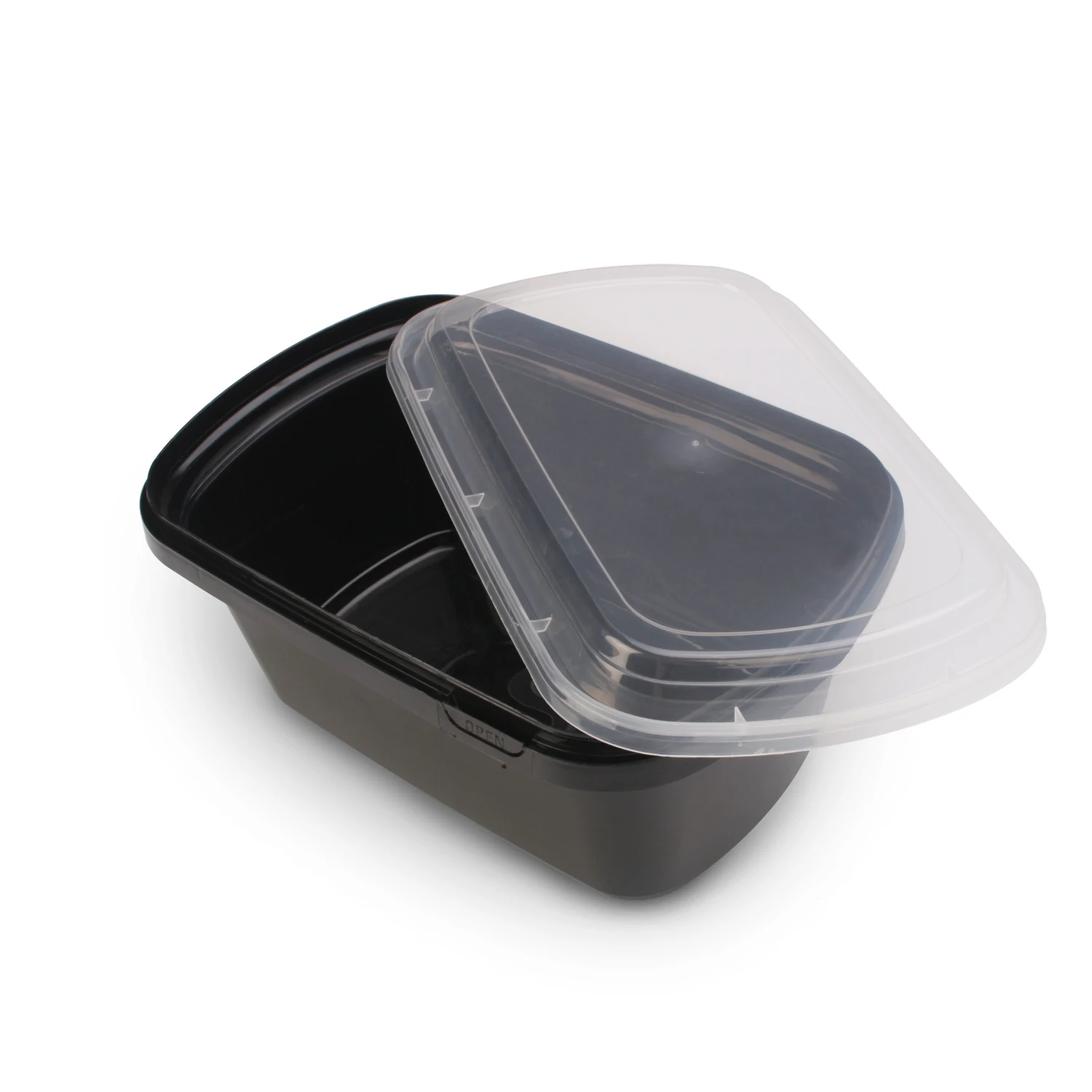 SZ-618 Small size silver food box mini square plastic container with lid