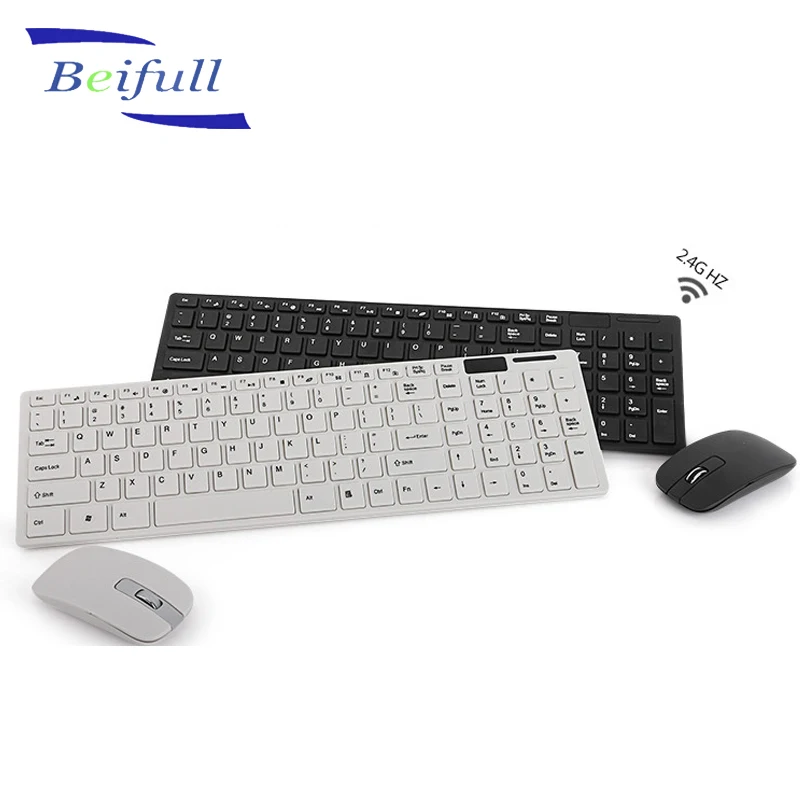 

High quality but cheaper 2.4g best wireless mouse keyboard for home use, Black or white