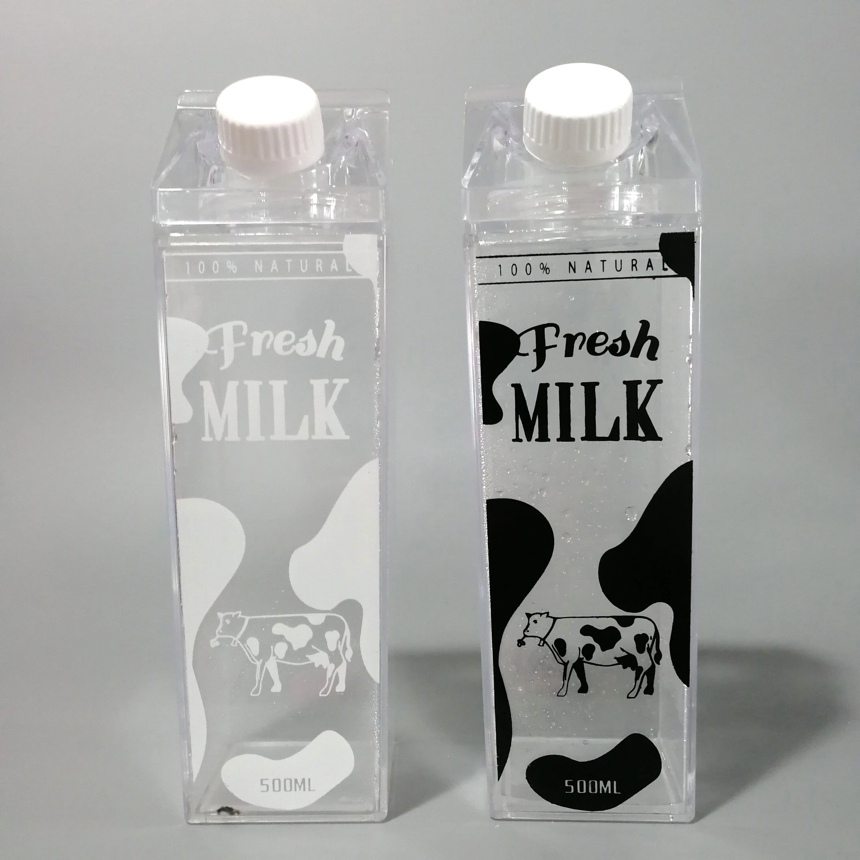 500ml Bpa Free Milk Carton Shape Water Bottle - Buy Milk Bottle,Milk