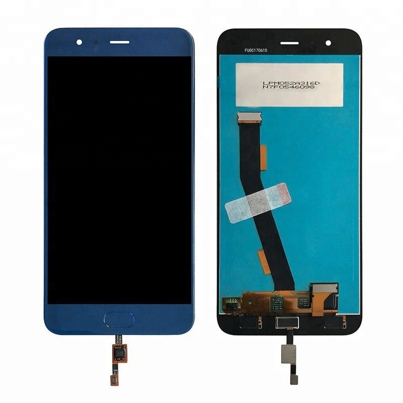 For Xiaomi Mi6 Mi 6 LCD Display Touch Screen Digitizer Assembly With Fingerprint Sensor Blue White Black