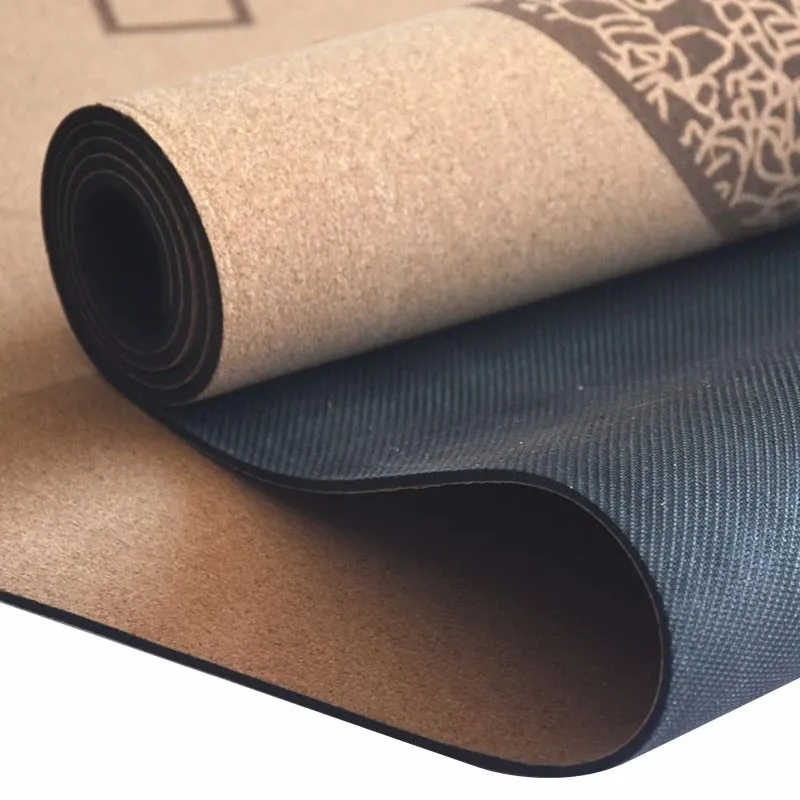 Nontoxic And Tasteless Cork Wooden Grain Yoga Mat Buy Grain Yoga Mat
