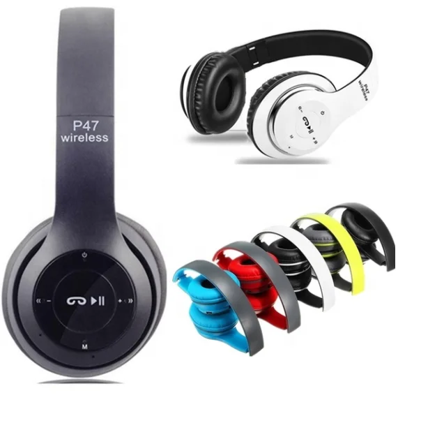Stereo Head Mounted Blue tooth Headphones Music Accessories Innovative Multifunctional P47 HeadsetWireless Phone Speakerphone