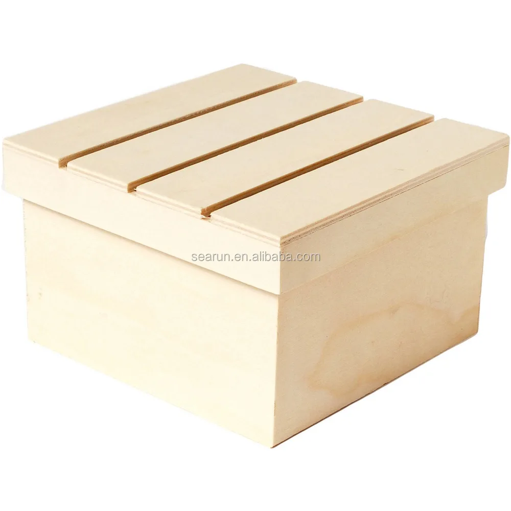 large wooden gift box