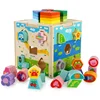 Wooden colorful Children math multifunction geometric shape educational toys