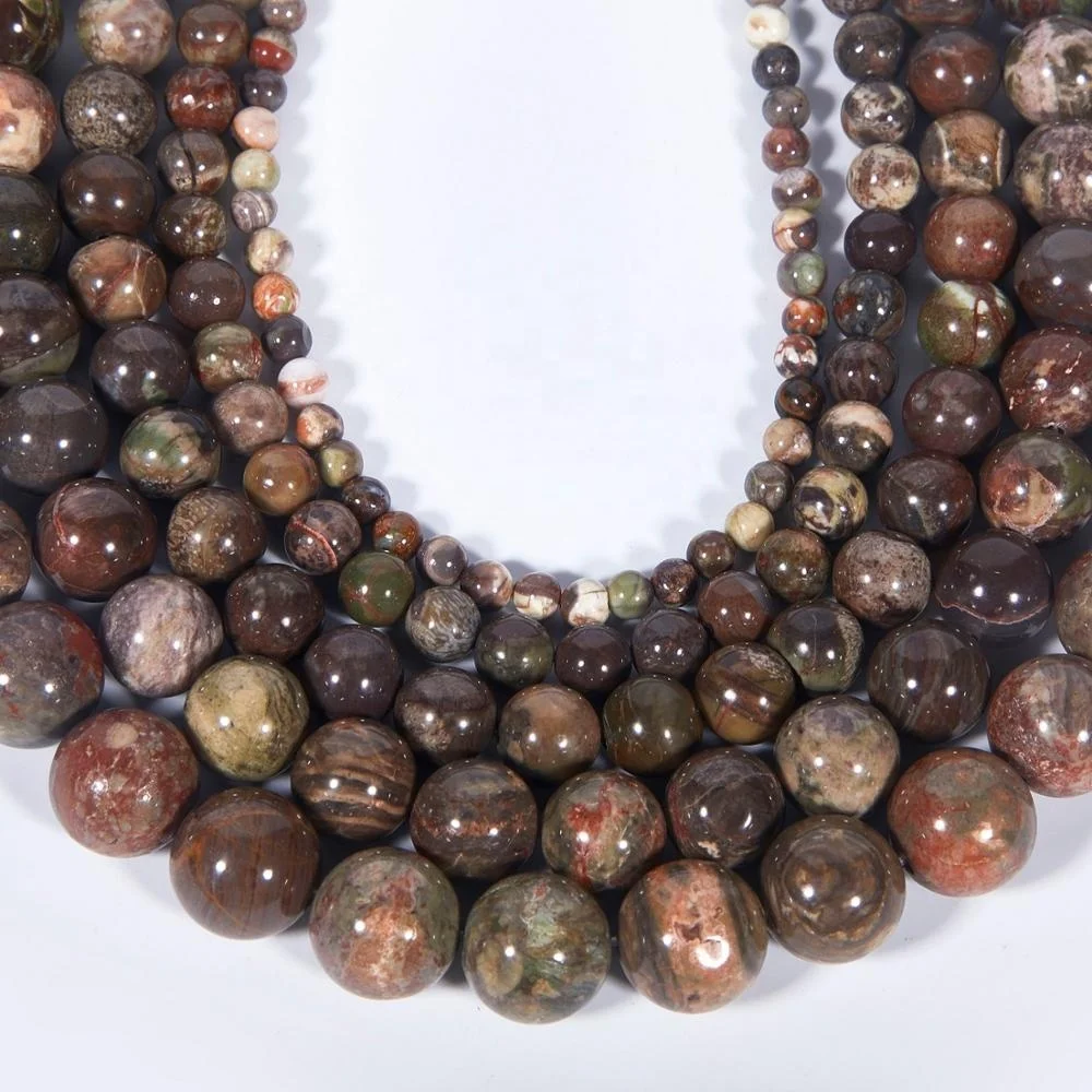 

Wholesale Ocean Jasper Beads for Jewelry Making Natural Semi-Precious Gemstone