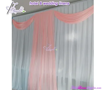 Pink And White Wedding Backdrop
