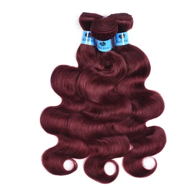 Remy 100 Human Hair 99j Brazilian Virgin Hair Body Wave Names Of
