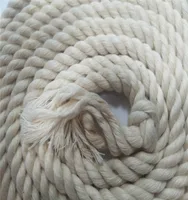 

custom organic three strand twisted 8mm macrame cotton cord