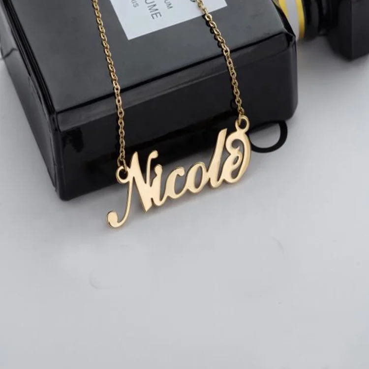 

Fashion Design Personalized Name Necklace 18k Gold Custom Pendant Online Shopping Jewelry, N/a